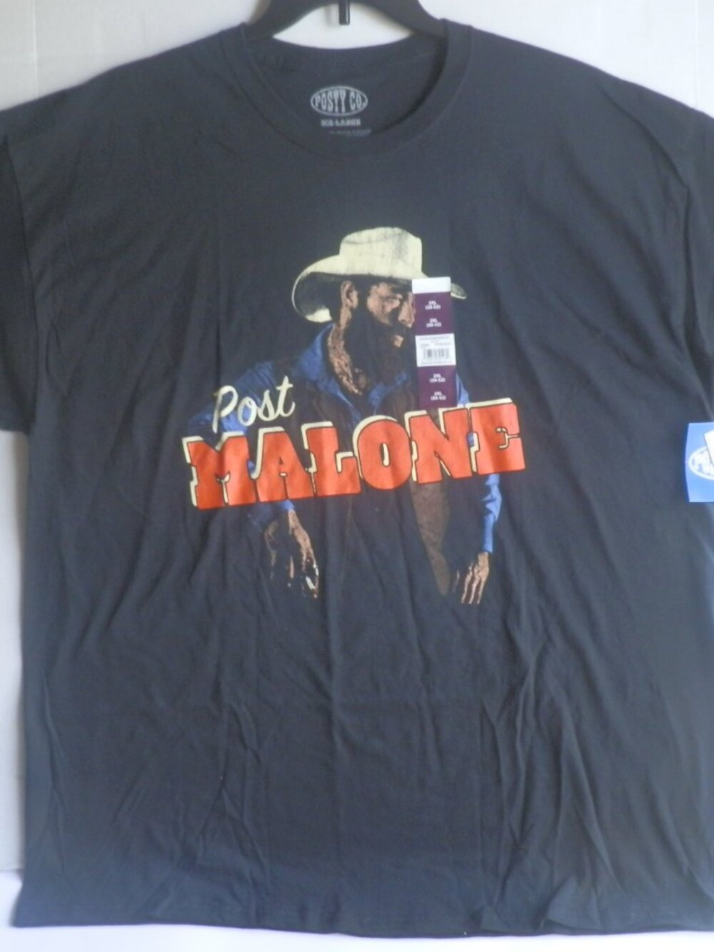 NEW Post Malone Graphic Tee Black T-Shirt 2XL (50-52)